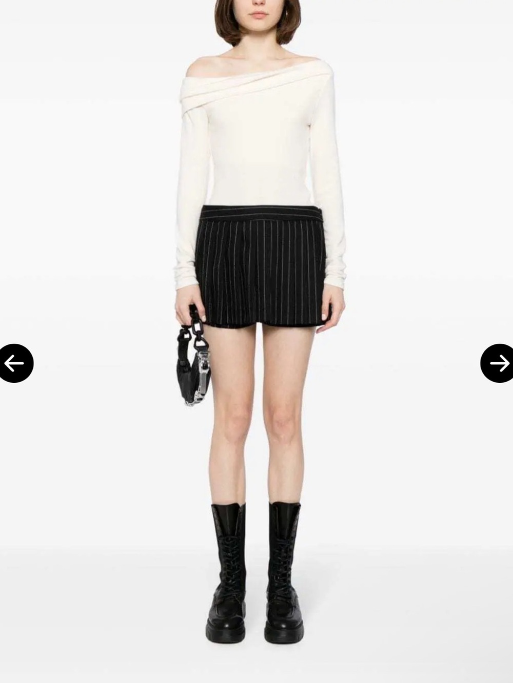 Reformation Elio Off-Shoulder Long Sleeve, almost NWT.